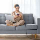 Choetech XCC-1014 USB-C / USB-C PD 60W kabel - grå
