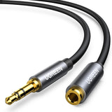 Ugreen AV118 10538 kabel 3,5 mm mini jack (mandlig) / 3,5 mm mini jack (kvindelig) 5m - sølv