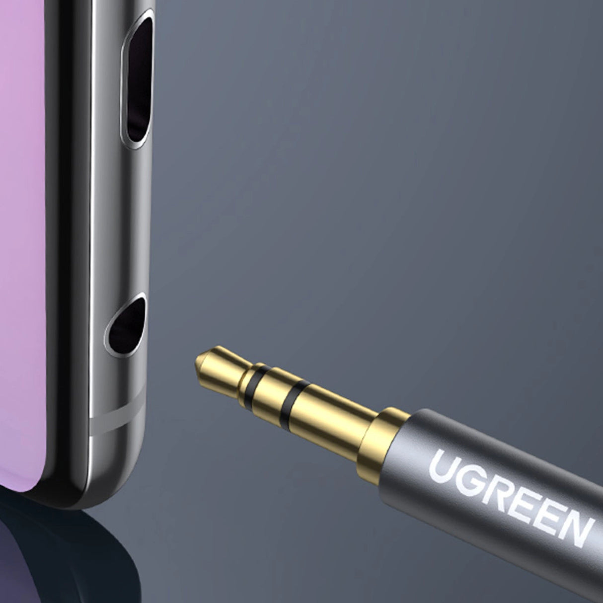 Ugreen AV118 10538 kabel 3,5 mm mini jack (mandlig) / 3,5 mm mini jack (kvindelig) 5m - sølv