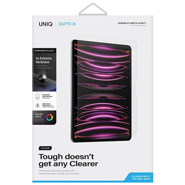 Uniq Optix klar hærdet glas med applikator til iPad Pro 11" 2024