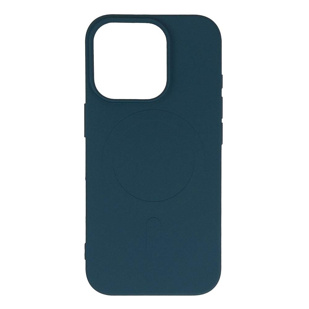 Flydende Silikon Case MagSafe til iPhone 16 Pro Max - mørk blå