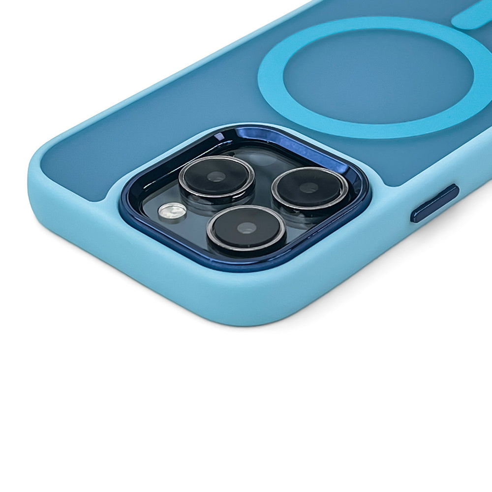 Magnetic Collection MagSafe-kasse til iPhone 16 Pro Max - lysblå