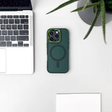 Magnetisk samling MagSafe iPhone 16 Pro Case - mørkegrøn