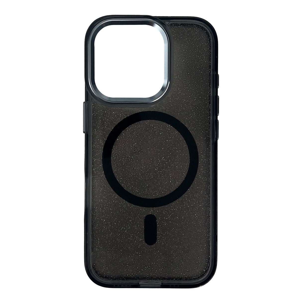 Glitter Case MagSafe til iPhone 16 Pro Max - sort med glitter