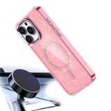 Glitter Case MagSafe til iPhone 16 Pro - pink med glitter