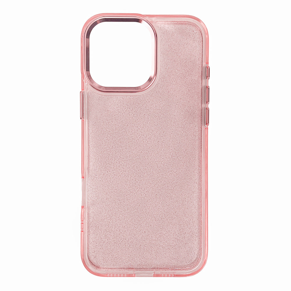 Glitter Case til iPhone 16 Pro Max - pink med glitter