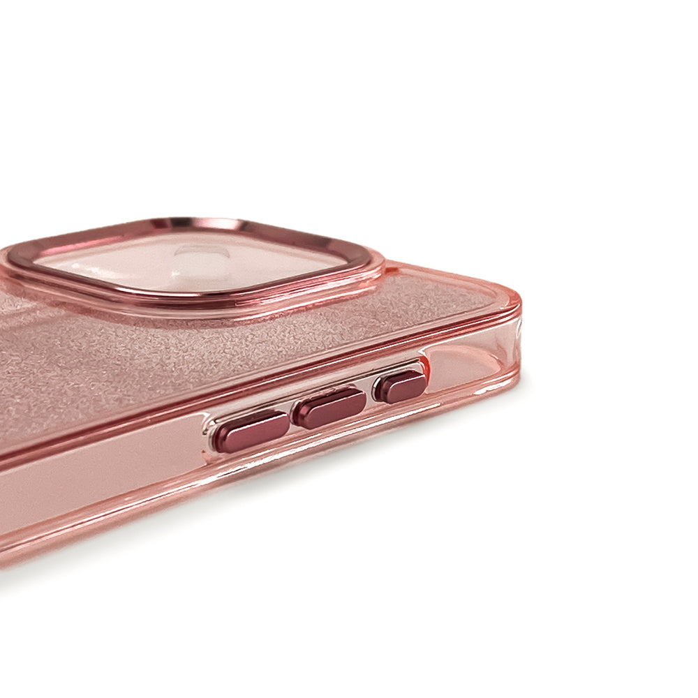 Glitter Case til iPhone 16 Pro Max - pink med glitter