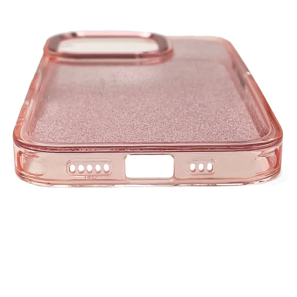 Glitter Case til iPhone 16 Pro Max - pink med glitter