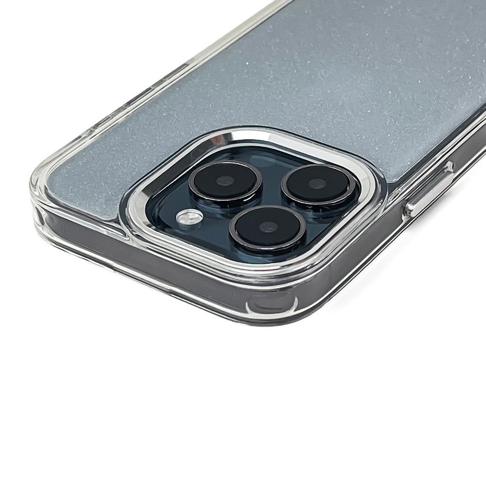 Glitter Case til iPhone 16 - gennemsigtig med glitter