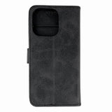 Læderbogsfoder til iPhone 16 Pro Max - sort