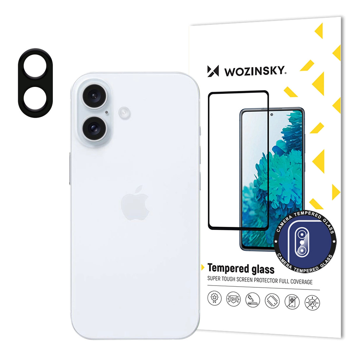 Wozinsky Full Camera Glass 9H hærdet glas til iPhone 16-kameraet