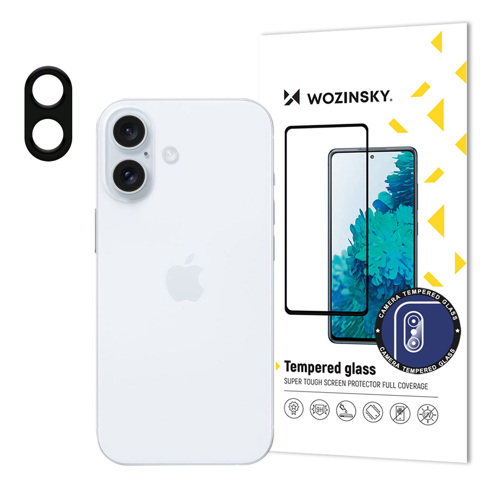 Wozinsky Full Camera Glass 9H hærdet glas til iPhone 16 Plus kamera