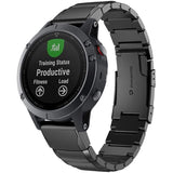 Tech-Protect SteelBand armbånd til Garmin Fenix 3 / 5X / 3HR / 5X Plus / 6X / 6X Pro / 7X - sort