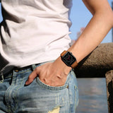 Tech-Protect LeatherFit Strap til Apple Watch 4 / 5 / 6 / 7 / 8 / 9 / SE / Ultra 1 / 2 (42/44/45/49 mm) - Brunt