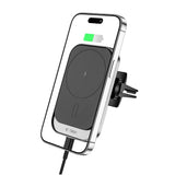 Tech-Protect CW19 MagSafe magnetisk bilholder med 15W induktiv oplader til luftventil - sort