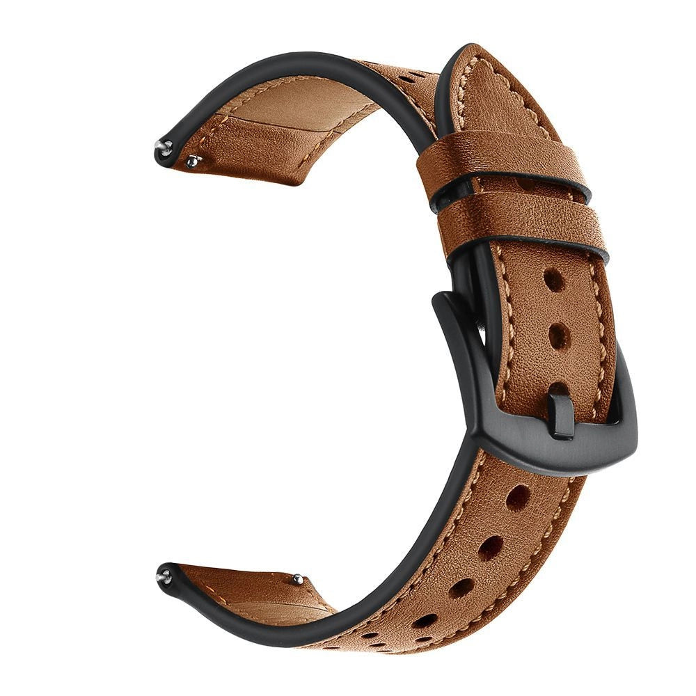 Tech-Protect læderrem til Samsung Galaxy Watch 4 / 5 / 5 Pro / 6 / 7 / FE - Brunt
