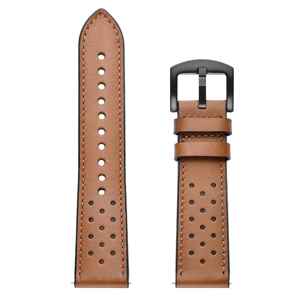 Tech-Protect læderrem til Samsung Galaxy Watch 4 / 5 / 5 Pro / 6 / 7 / FE - Brunt