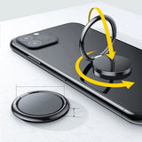 Tech-Protect magnetisk telefonringholder / ring med standfunktion - sort