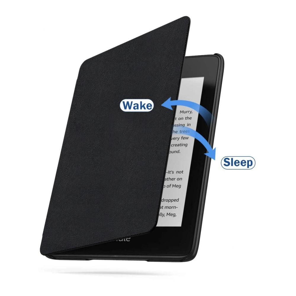 Tech-Protect SmartCase til Kindle Paperwhite V / 5 / Signature Edition - Blå med Sakura Blomster