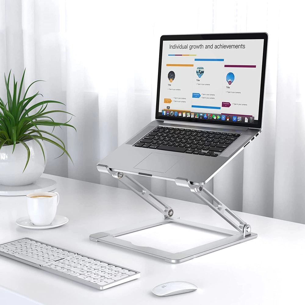 Tech-Protect ULS400 universel foldable stand til bærbare computere op til 17" - grå