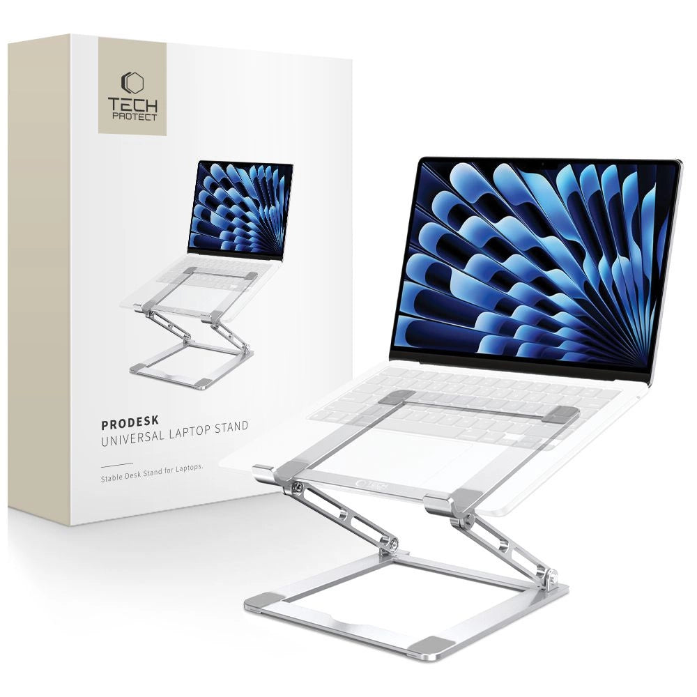 Tech-Protect ULS400 universel foldable stand til bærbare computere op til 17" - sølv