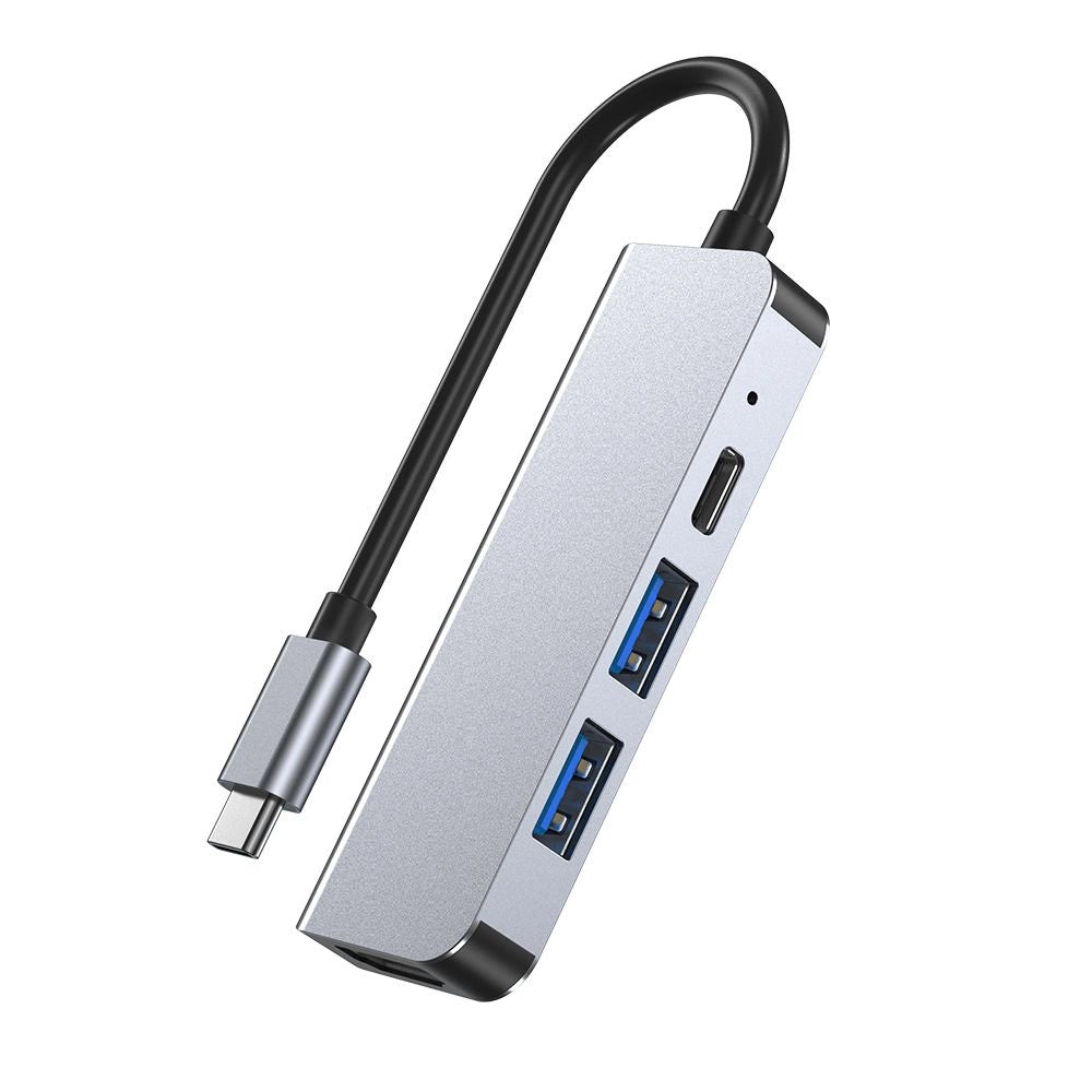 HUB Tech-Protect V2 4in1 USB-C - USB-A 3.0 / USB-A 2.0 / USB-C / HDMI - grå