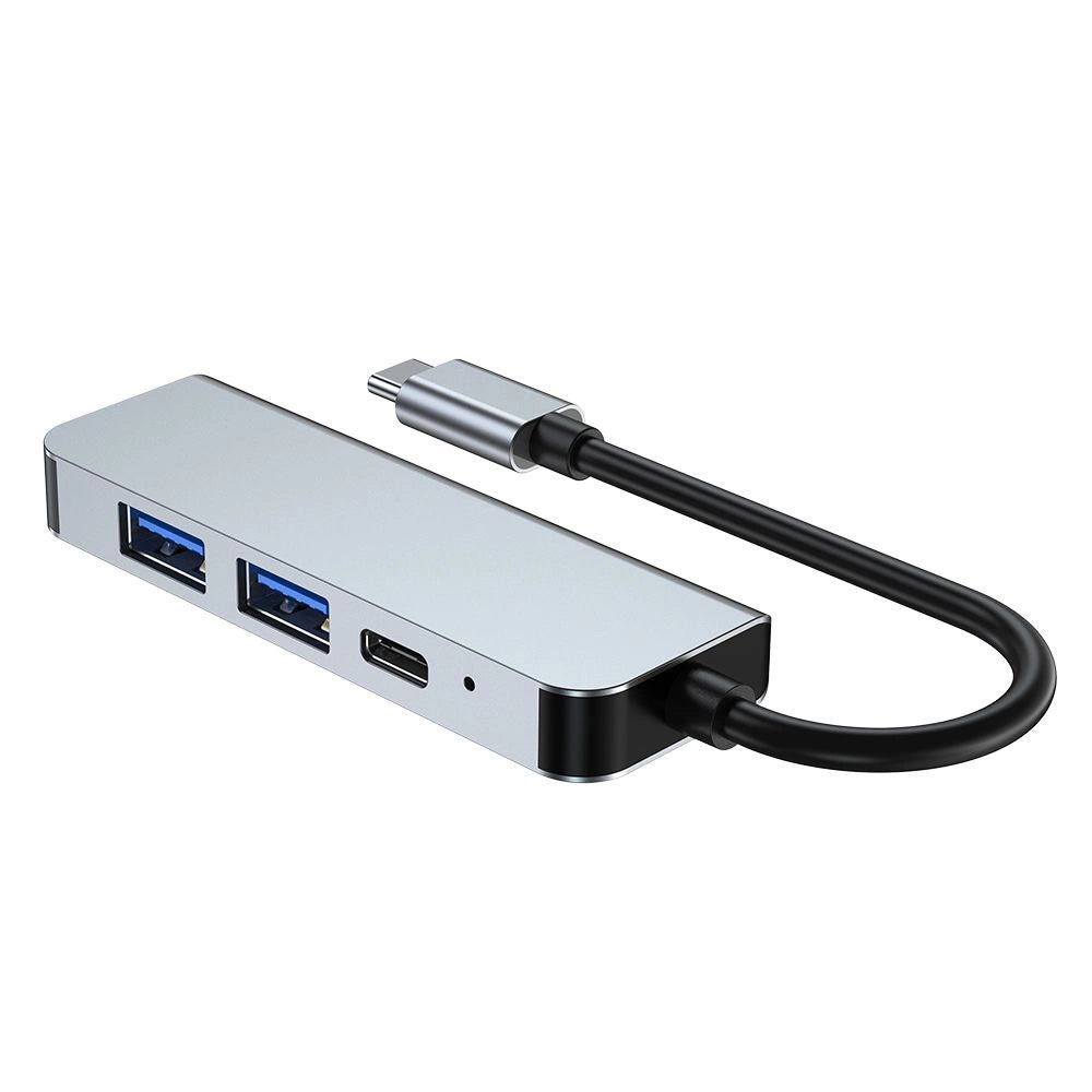 HUB Tech-Protect V2 4in1 USB-C - USB-A 3.0 / USB-A 2.0 / USB-C / HDMI - grå
