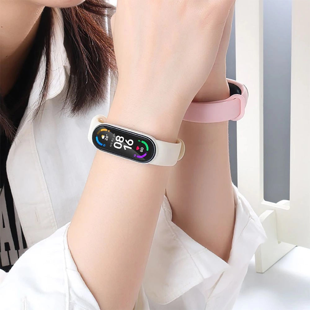 Tech-Protect IconBand Strap til Xiaomi Mi Smart Band 5 / 6 / 7 / NFC - Pink