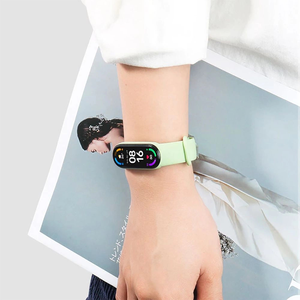 Tech-Protect IconBand Strap til Xiaomi Mi Smart Band 5 / 6 / 7 / NFC - Pink
