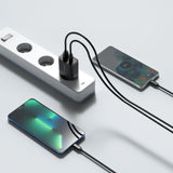 Tech-Protect C30W oplader USB-C PD 30W / USB-A QC 3.0 - sort