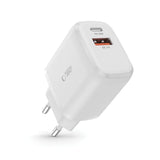 Tech-Protect C20W oplader USB-C PD 20W / USB-A QC 3.0 - hvid