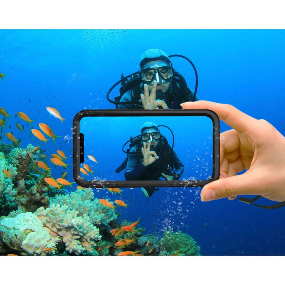 Tech-Protect ShellBox Case Waterproof IP68 til iPhone 13 - sort