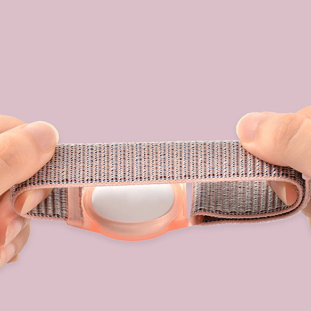 Tech-Protect Nylon Strap for børn til Apple AirTag - Pink