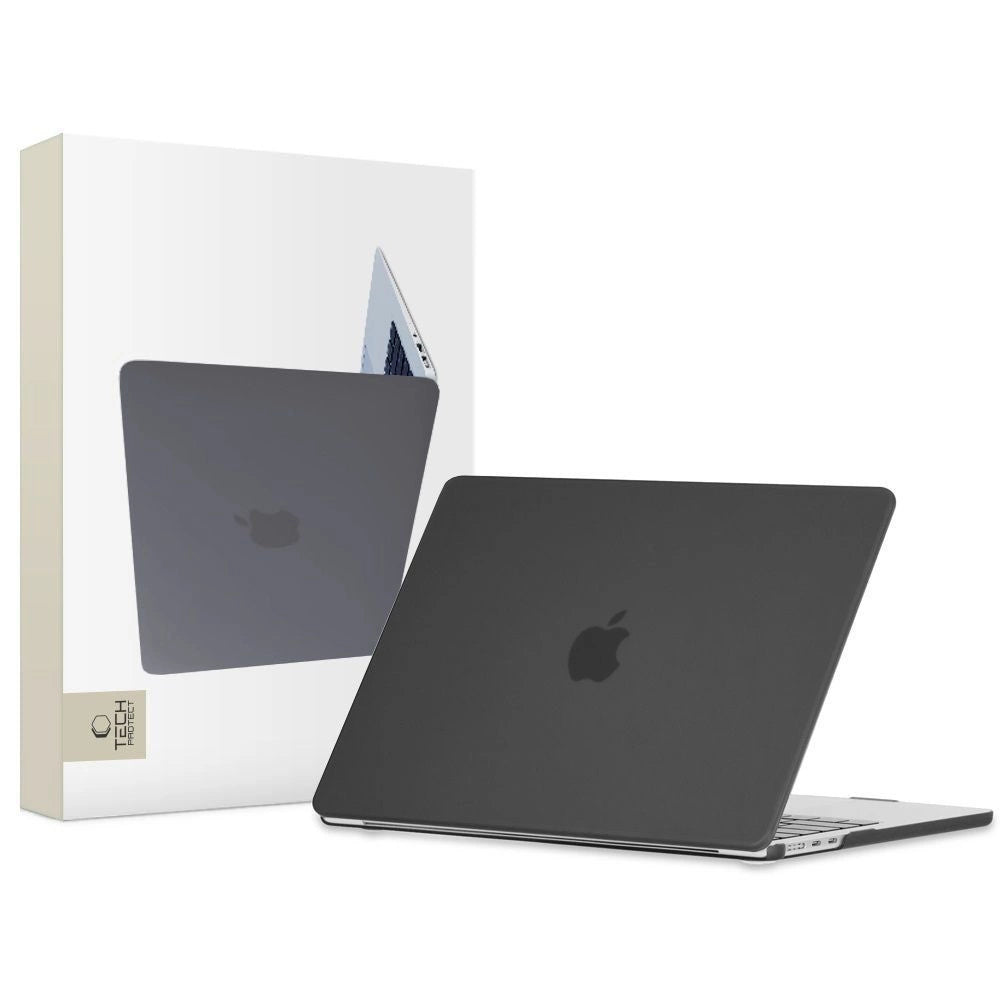 Tech-Protect SmartShell-kasse til MacBook Air 13" M2 / M3 / 2022-2024 - matt sort