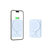 Tech-Protect LifeMag PB10 Powerbank med MagSafe 5000mAh 15W USB-C port - blå + USB-C kabel