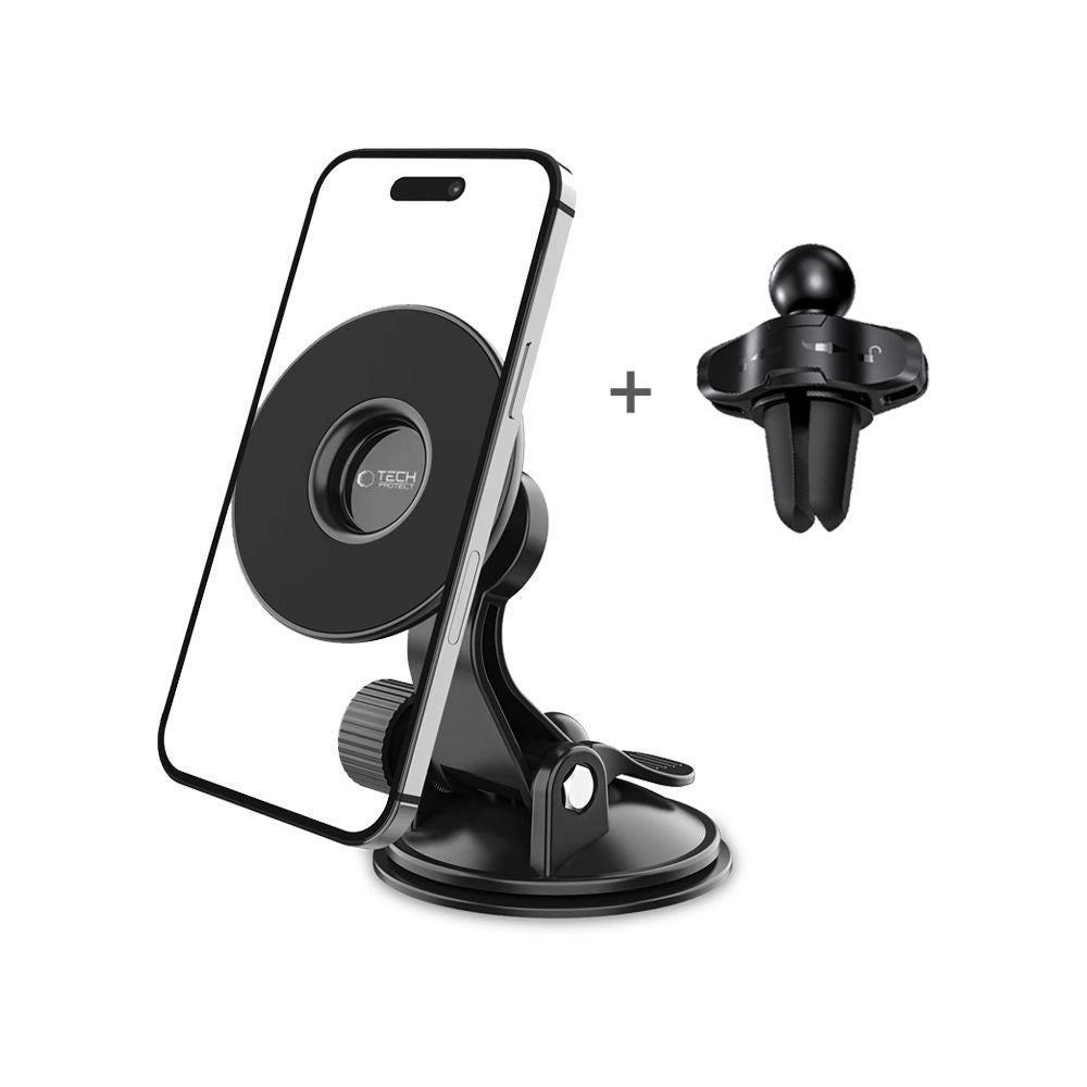 Tech-Protect N50 MagSafe bil magnetisk telefonholder til cockpit/luftventil - sort