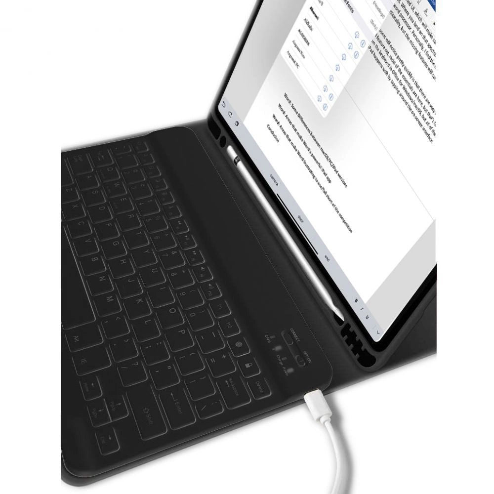 Tech-Protect SC Pen + Keyboard Case med tastatur til iPad 10.9" 2022 - sort