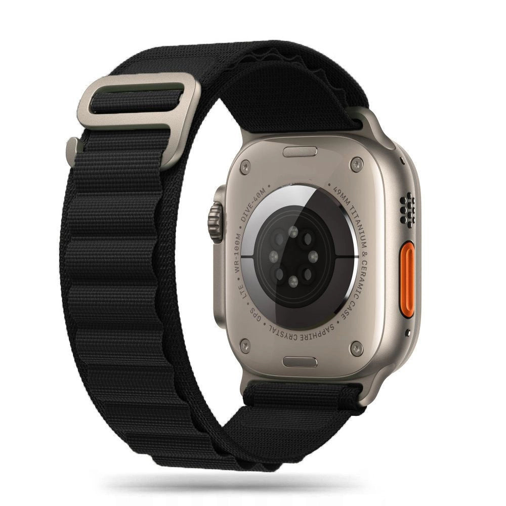 Tech-Protect Nylon Pro Strap til Apple Watch 4 / 5 / 6 / 7 / 8 / 9 / SE / Ultra 1 / 2 (42/44/45/49 mm) - sort