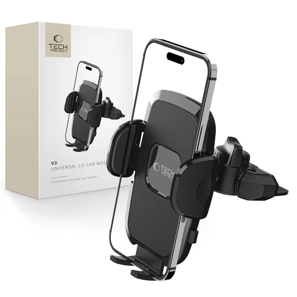 Tech-Protect V3 Biltelefonholder til CD-drev - sort
