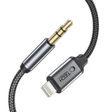 Tech-Protect UltraBoost audio Lightning / mini jack 3,5 mm kabel 1m - sort