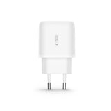 Tech-Protect C20W USB-C PD 20W / USB-A QC 3.0 oplader med USB-C / USB-C kabel - hvid