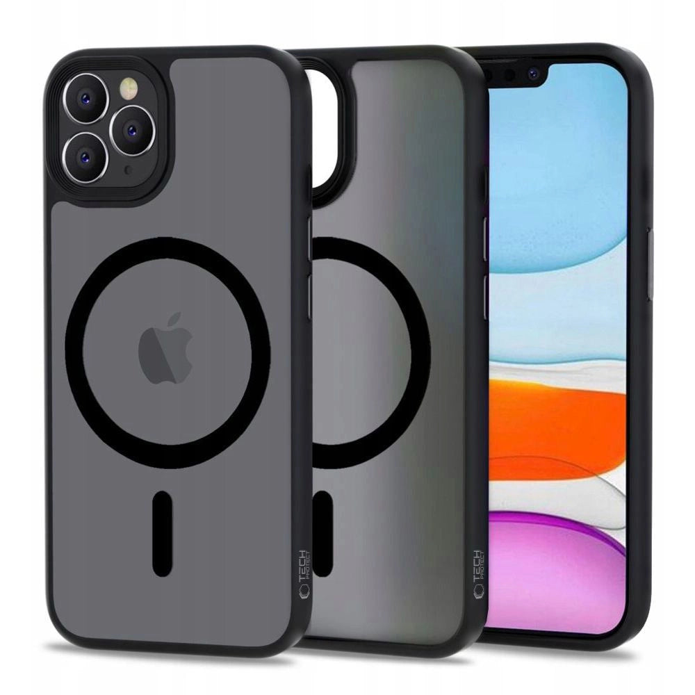 Tech-Protect MagMat MagSafe Case til iPhone 11 Pro Max - Matte Black
