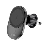 Tech-Protect MM15W-V1 Biltelefonholder med MagSafe 15W trådløs oplader til cockpit/luftventil - sort