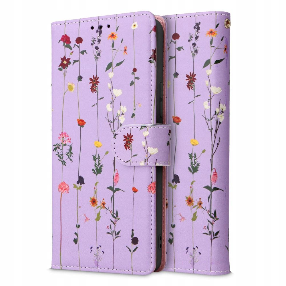 Tech-Protect Wallet Case til Samsung Galaxy A54 5G - Purple Flowers