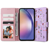 Tech-Protect Wallet Case til Samsung Galaxy A54 5G - Purple Flowers