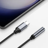 Tech-Protect UltraBoost USB-C / 3,5 mm mini jack adapter - sort