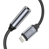 Tech-Protect UltraBoost Lightning / 3,5 mm mini jack adapter - sort