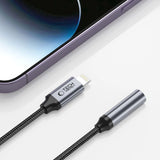 Tech-Protect UltraBoost Lightning / 3,5 mm mini jack adapter - sort