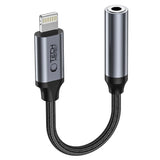 Tech-Protect UltraBoost Lightning / 3,5 mm mini jack adapter - sort