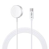 Tech-Protect UltraBoost magnetisk induktiv oplader med USB-C-stik til Apple Watch 1,2 m - hvid